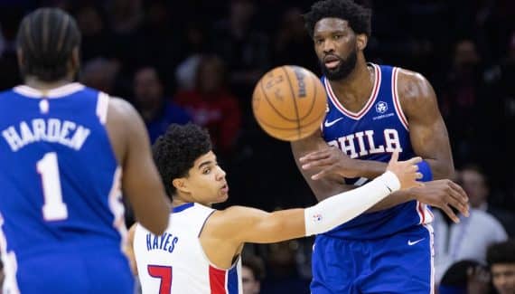 Sixers Note Joel Embiids Progress Against Two Man Strikes Dna Of Sports