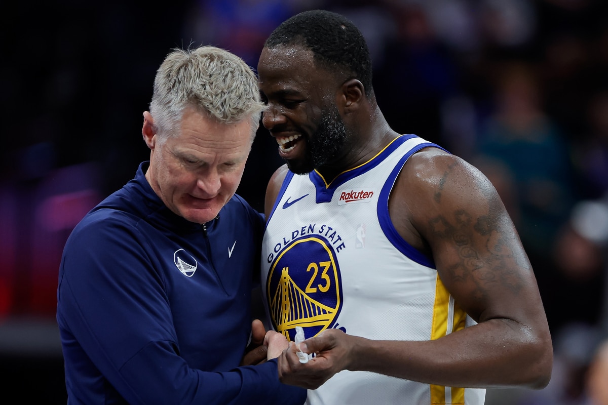 Draymond Green and Steve Kerr