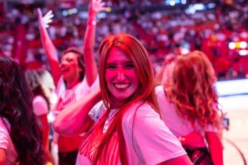 Elisa Palermo pompom cheerleader