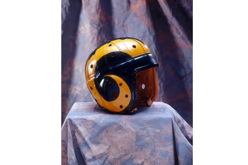 Los Angeles Rams leather helmet 1948