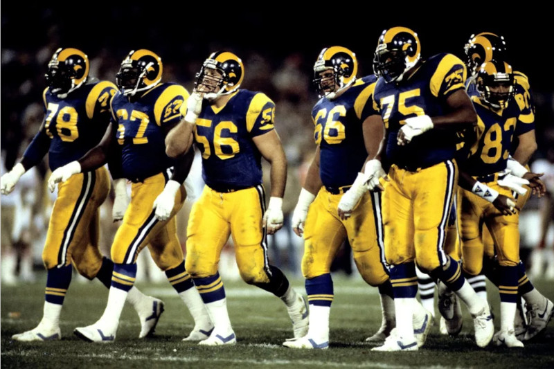 Los Angeles Rams Uniforms 1989