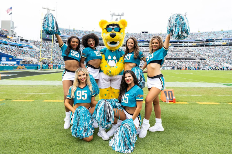 Jaxson de Ville mascot of the Jacksonville Jaguars