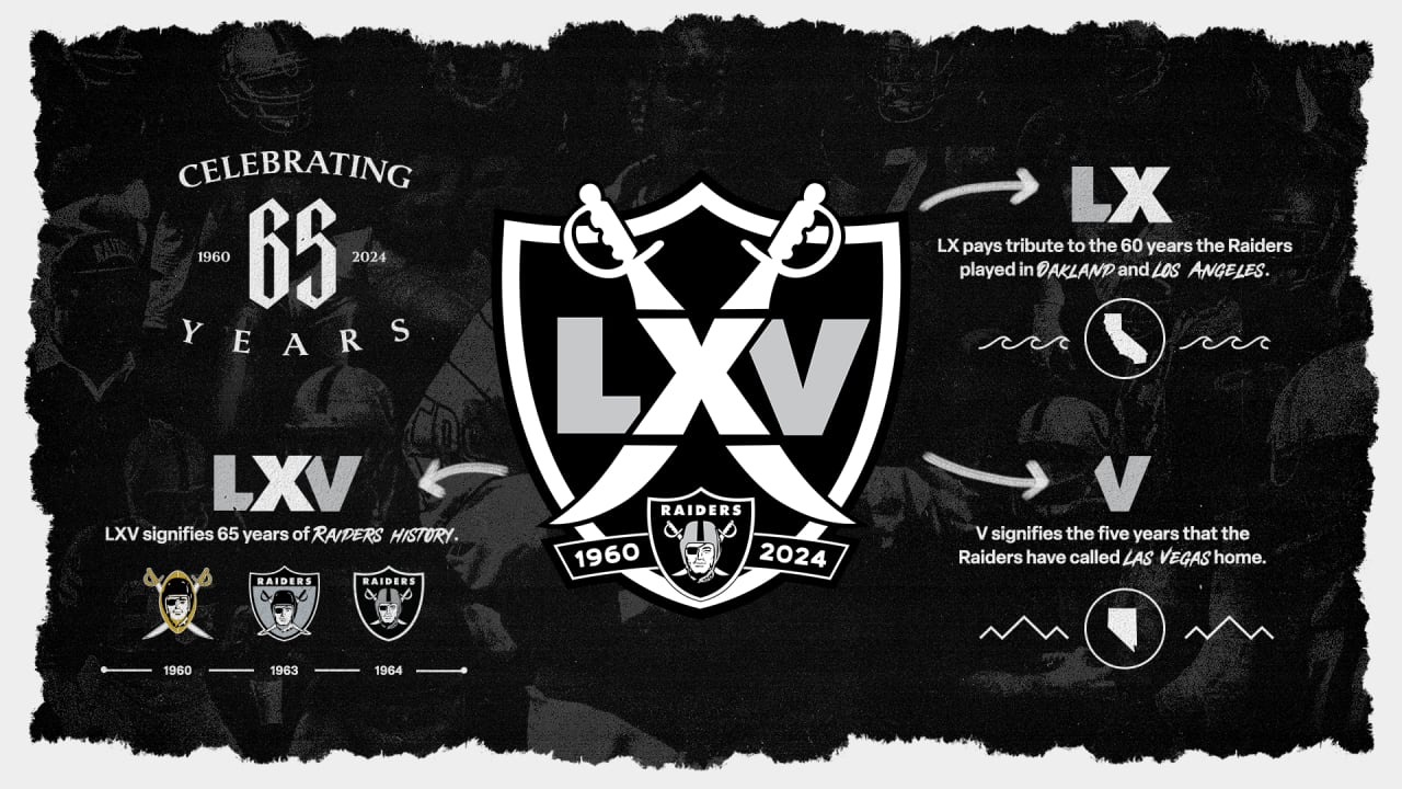 Las Vegas Raiders anniversary logo