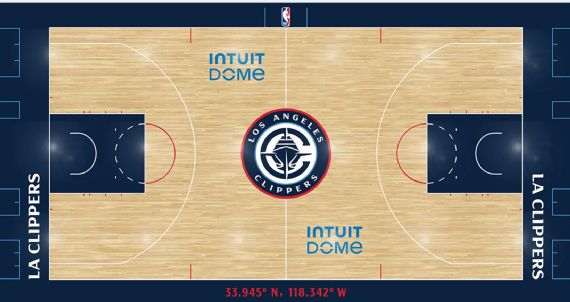 The new Clippers floor