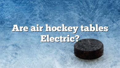 Are air hockey tables Electric?