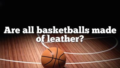 Are all basketballs made of leather?