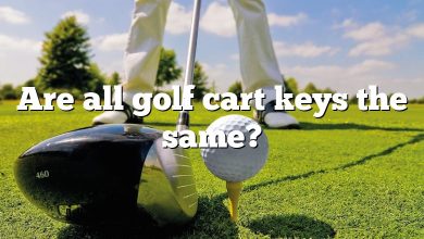 Are all golf cart keys the same?