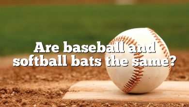 Are baseball and softball bats the same?