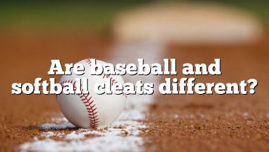 Are baseball and softball cleats different?