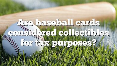 Are baseball cards considered collectibles for tax purposes?