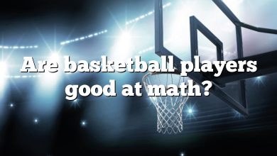 Are basketball players good at math?