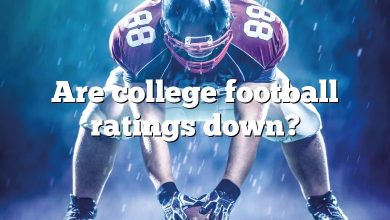 Are college football ratings down?