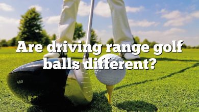 Are driving range golf balls different?