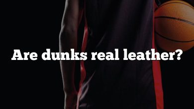 Are dunks real leather?