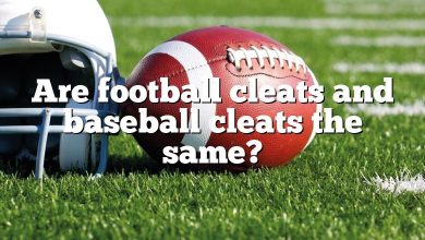 Are football cleats and baseball cleats the same?