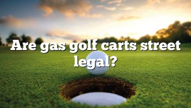 Are gas golf carts street legal?