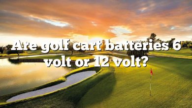 Are golf cart batteries 6 volt or 12 volt?