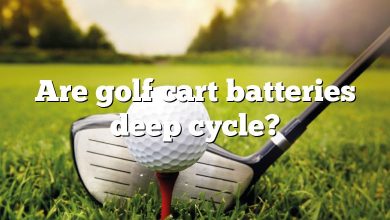 Are golf cart batteries deep cycle?