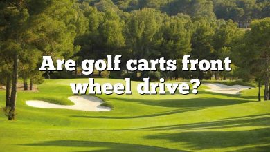 Are golf carts front wheel drive?