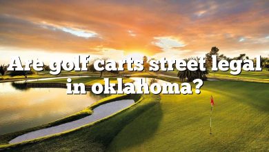 Are golf carts street legal in oklahoma?