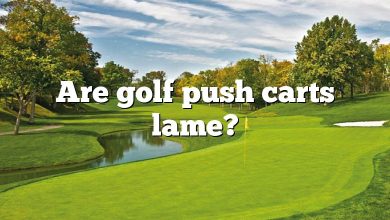 Are golf push carts lame?