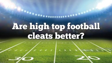 Are high top football cleats better?