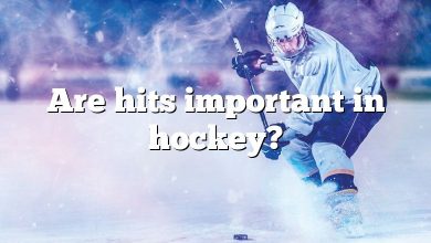 Are hits important in hockey?