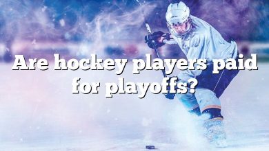 Are hockey players paid for playoffs?