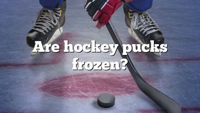 Are hockey pucks frozen?