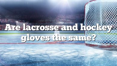 Are lacrosse and hockey gloves the same?