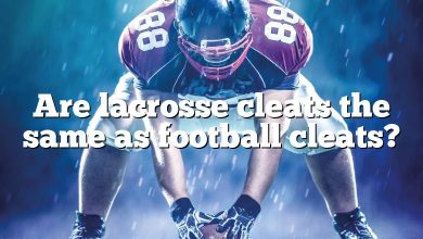 Are lacrosse cleats the same as football cleats?