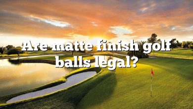 Are matte finish golf balls legal?