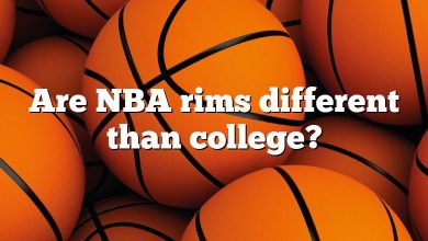 Are NBA rims different than college?