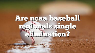 Are ncaa baseball regionals single elimination?