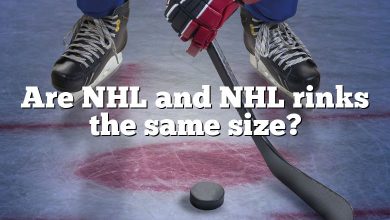 Are NHL and NHL rinks the same size?