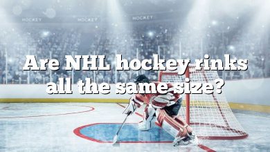 Are NHL hockey rinks all the same size?