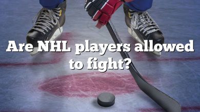 Are NHL players allowed to fight?