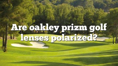 Are oakley prizm golf lenses polarized?