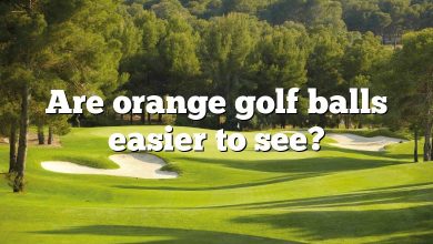 Are orange golf balls easier to see?