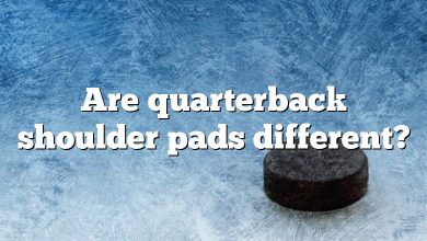 Are quarterback shoulder pads different?