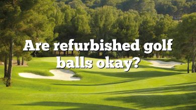 Are refurbished golf balls okay?