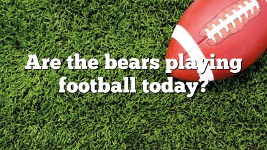 Are the bears playing football today?