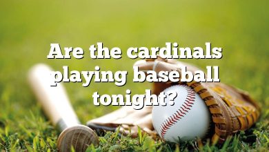 Are the cardinals playing baseball tonight?
