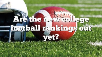 Are the new college football rankings out yet?