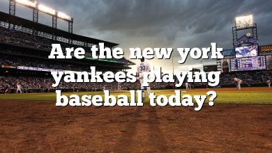 Are the new york yankees playing baseball today?