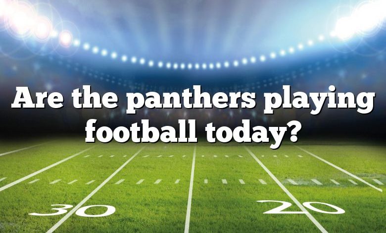 Are the panthers playing football today?