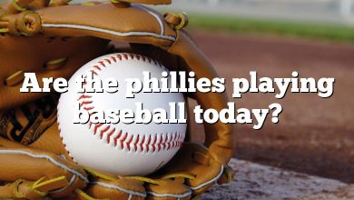 Are the phillies playing baseball today?