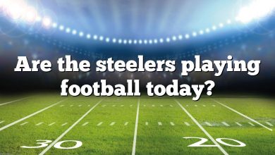 Are the steelers playing football today?