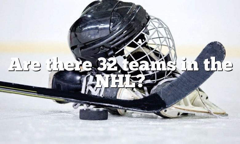 Are there 32 teams in the NHL?