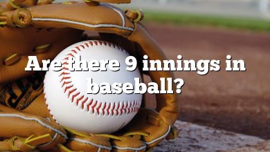 Are there 9 innings in baseball?